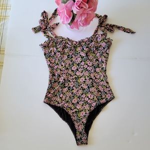Forever 21 Floral Bodysuit